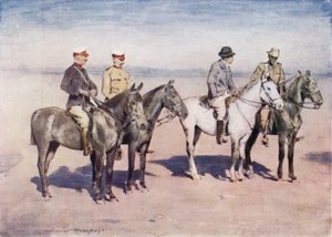 Sir Alfred Milner entrevistando al Coronel Cholmondeley del CIV